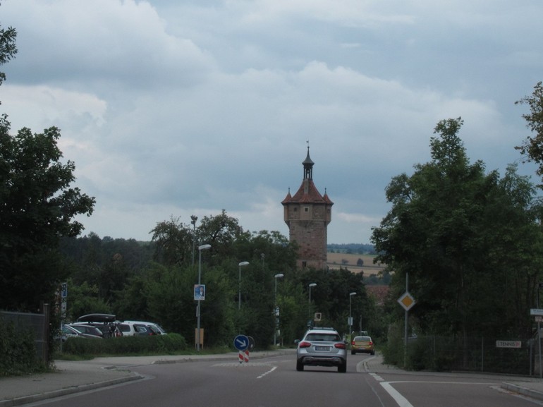 Markante toren in Rothenburg o.d. Tauber